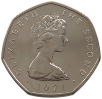 ISLE OF MAN 50 PENCE 1971  #alb032 0095 - Île De  Man