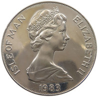 ISLE OF MAN CROWN 1983 Elizabeth II. (1952-2022) #a026 0375 - Isle Of Man