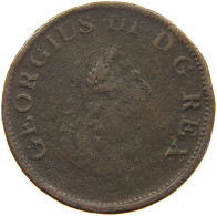 IRELAND 1/2 PENNY 1805 GEORGE III. 1760-1820 #a066 0167 - Irlande