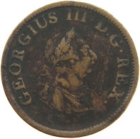 IRELAND 1/2 PENNY 1805 GEORGE III. 1760-1820 #a041 0433 - Irlande