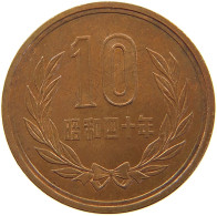 JAPAN 10 YEN 40 1965  #a062 0567 - Japon