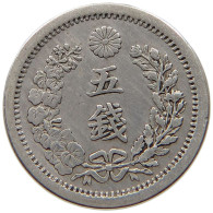 JAPAN 5 SEN 1875 YEAR 8  #a004 0449 - Japon