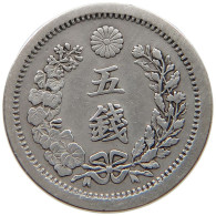 JAPAN 5 SEN 1875 8  #t098 0099 - Japan