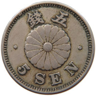 JAPAN 5 SEN 24 1891  #s014 0027 - Japan