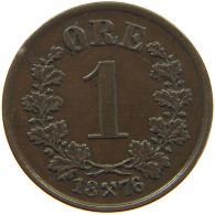 NORWAY ÖRE 1876 Oscar II. (1872-1907) #c036 0451 - Norvège