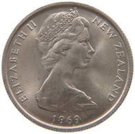 NEW ZEALAND 5 CENTS 1969 Elizabeth II. (1952-2022) #s079 0609 - Nieuw-Zeeland