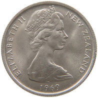 NEW ZEALAND 5 CENTS 1969 Elizabeth II. (1952-2022) #s061 0505 - Nieuw-Zeeland