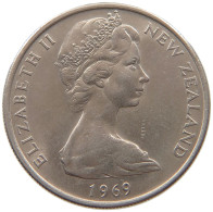 NEW ZEALAND 10 CENTS 1969 Elizabeth II. (1952-2022) #s079 0667 - Nieuw-Zeeland