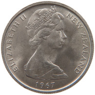 NEW ZEALAND 5 CENTS 1967 Elizabeth II. (1952-2022) #s022 0065 - Nouvelle-Zélande