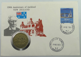 NEW ZEALAND STATIONERY 50 CENTS 1988 150th ANNIVERSARY OF AUCKLAND #ns02 0151 - Neuseeland