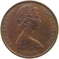 NEW ZEALAND 2 CENTS 1967 Elizabeth II. (1952-2022) #c079 0155 - Nouvelle-Zélande