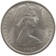 NEW ZEALAND 5 CENTS 1967 Elizabeth II. (1952-2022) #c078 0267 - Nouvelle-Zélande