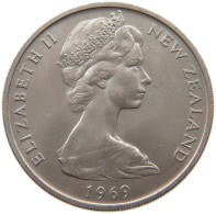 NEW ZEALAND 20 CENTS 1969 Elizabeth II. (1952-2022) #c077 0295 - Nouvelle-Zélande