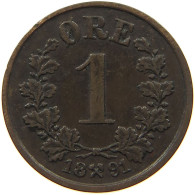 NORWAY ORE 1891 Oscar II. (1872-1907) #t148 0989 - Norvège