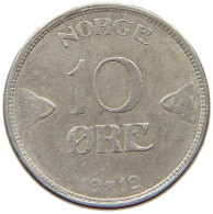 NORWAY 10 ORE 1919 HAAKON VII. 1905-1957 #t148 0845 - Norvège