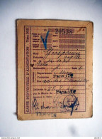1946 CARTE INDIVIDUELLE D ALIMENTATION TITRE 3021 PARIS Avec Coupons - Bons & Nécessité