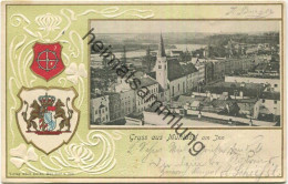 Mühldorf Am Inn - Wappen - Verlag Adolf Dachs Mühlberg - Gel. 1902 - Mühldorf