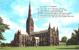 Carte Postale: SALISBURY: 1978: La Cathédrale. - Salisbury