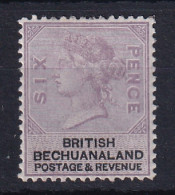 Bechuanaland: 1888   QV   SG14   6d    MH - 1885-1895 Crown Colony