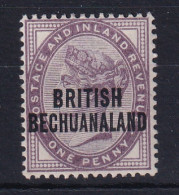 Bechuanaland: 1891/1904   QV 'British Bechuanaland' OVPT   SG33   1d   MH - 1885-1895 Crown Colony