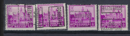 Nr. 308 Kasteel Bornem Voorafstempeling Nr. 5991 A B C En D SOMBREFFE 30 ; Staat Zie Scan ! LOT 353 - Rollenmarken 1930-..