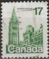 CANADA 1977 Houses Of Parliament - 17c. - Green FU - Oblitérés