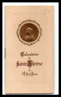 CALENDRIER SAINTE THÉRÈSE DE L’ENFANT JÉSUS 1936 LISIEUX - Tamaño Pequeño : 1921-40