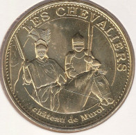 MONNAIE DE PARIS 2015 - 63 MUROL Château Médiéval De Murol - Les Deux Chevaliers En Armure - 2015