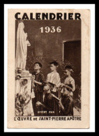 Calendrier De Poche 1936. Oeuvre De Saint-Pierre Apôtre. - Kleinformat : 1921-40