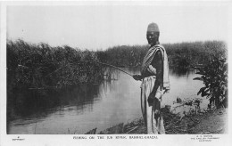 US5379 Fishing On The Jur River Bahr El Ghazal Types Real Photo Sudan Africa - Soudan