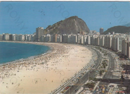 CARTOLINA  RIO DI JANEIRO,BRASILE-VISTA PARCIAL DA INTERNACIONAL PRAIA DE COPACABANA-BOLLO STACCATO,VIAGGIATA 1977 - Rio De Janeiro