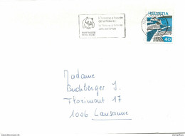 256 - 32 - Enveloppe Avec Rare Oblit Mécanique WWF" - Lettres & Documents