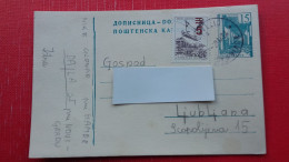 Dopisnica Sfrj-15 Din Avtoput.Postmark:Novigrad/Cittanova - Brieven En Documenten