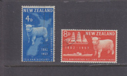 NEW ZEALAND - O / FINE CANCELLED - 1957 - LAMB EXPORT - Yv. 359/360  - Mi. 368/369 - Used Stamps