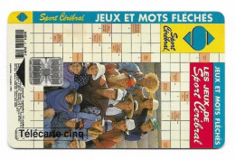 TELECARTE 5 UNITE  MOTS FLECHES  12/93   15 000 EX - 5 Unidades