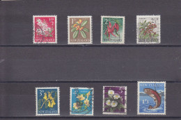 NEW ZEALAND - O / FINE CANCELLED - 1960/1963 - DEFS. - FLOWERS, FISH - Mi. 392/398, 403 - Gebraucht