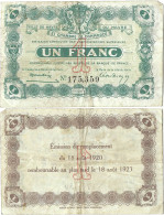 France - BILLET - Chambre De Commerce Du HAVRE - UN FRANC - 1920 - JP.068.28 - 15-272 - Bonds & Basic Needs