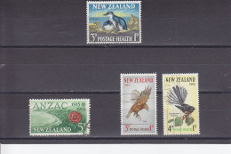 NEW ZEALAND - O / FINE CANCELLED - 1964/1965 - BIRDS, HEALTH, ANZAC - Yv. 422, 426, 430/1 - Mi. 434, 438, 442/3 - Oblitérés