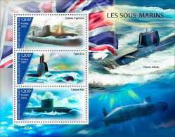 2023-04 - CHAD-  SUBMARINES        3V  MNH** - U-Boote