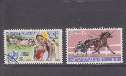 NEW ZEALAND - O / FINE CANCELLED - 1969/1970 - CORSO , CARDIGAN BAY , RACING - Yv. 498, 500 - Mi. 515, 516 - Usados