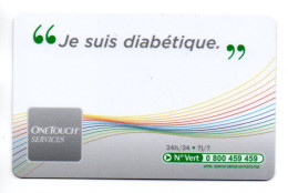 Carte Nominative Diabétique France Card  (salon 439) - Altri & Non Classificati