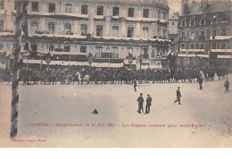 Evenement.n°59774.grèves.nantes.manifestations Du 14 Juin 1903.les Dragons évoluent Place Saint Pierre - Strikes