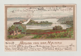 MAINAU:  GRUSS  VON  DER ..... -  PAPIER  MANGEL  -  KLEINFORMAT - Ettlingen