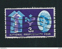 N° 368  Elisabeth II  Timbre GRANDE BRETAGNE Année De La Productivité Nationale 3 Stamp Royaume Uni GB - Usati