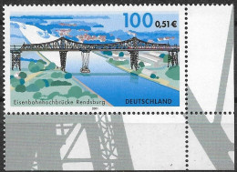 2001  Deutschland Germany  Mi. 2178**MNH  EUR  Brücken: Eisenbahnhochbrücke, Rendsburg - Ungebraucht