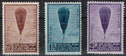 Belgique - 1932 - Y&T N° 353* à 355*, Neufs Avec Traces De Charnières. Ballon Piccard - Neufs