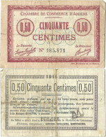 France - BILLET - Chambre De Commerce D'AMIENS - 50 Centimes - 1915 - JP.007.20 - 15-276 - Bons & Nécessité