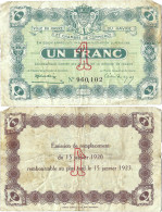 France - BILLET - Chambre De Commerce Du HAVRE - UN FRANC - 1920 - JP.068.22 - 15-278 - Bons & Nécessité