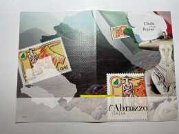 2005 Poste Folder Serie Regioni Italia Abruzzo Italy Italien - Folder