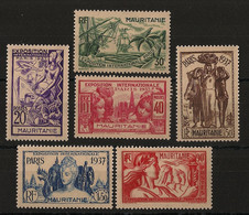 MAURITANIE - 1937 - N°Yv. 66 à 71 - Série Complète - Exposition Internationale - Neuf Luxe ** / MNH / Postfrisch - Neufs